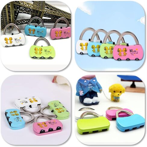 Luggage Lock 3 Digit Security Padlock Zinc Alloy Luggage Code Lock for Suitcase Bag Gym Locker Tool Box (Random Color) in Saudi Arabia