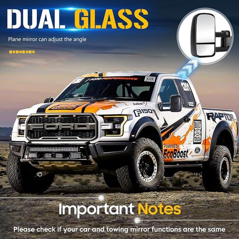 Towing Mirrors Compatible with Chevy GMC C1500 C1500 1988-2000 C2500 K2500 K3500 C3500 1988-1999 Yukon 1992-2000 Tahoe 1995-2000 with Manual Folding Telescoping in Saudi Arabia