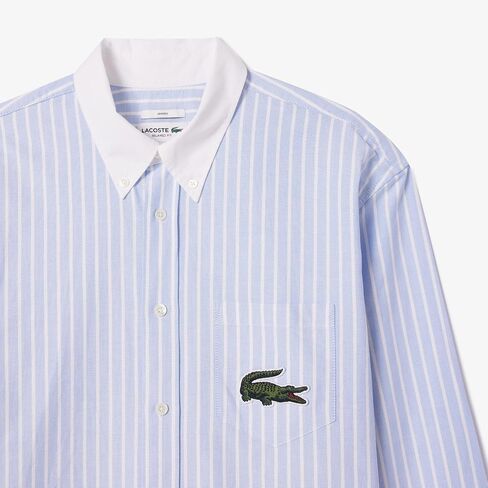 قميص أكسفورد رجالي بأكمام طويلة ومريح وأزرار سفلية من Lacoste in Saudi Arabia