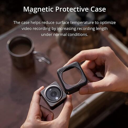 DJI Action 2 Camera Power Combo Bundle with Magnetic Protective Case for Action 2, Lexar 128GB MicroSDXC Memory Card, 5" Hard EVA Case and 2 YR CPS Enhanced Protection Pack in Kuwait