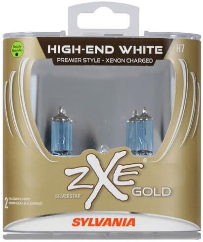 SYLVANIA H7 SilverStar zXe Gold Halogen Headlight Bulb, 2 Pack in Saudi Arabia
