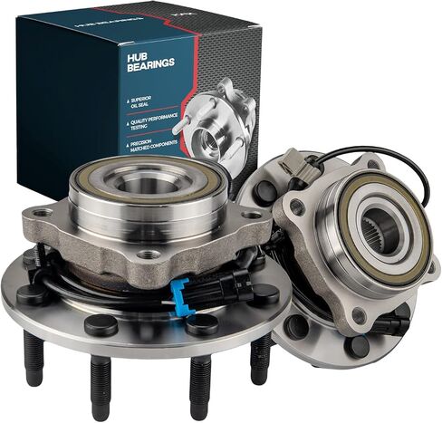 PHILTOP Front Wheel Hub Bearing Assembly for 2001-2006 Front Silverado 2500 HD 4WD; Front Sierra 1500 4WD/AWD; Front Sierra 2500 HD 4WD, Front Silverado 3500 4WD, 515058 x 2 in Saudi Arabia