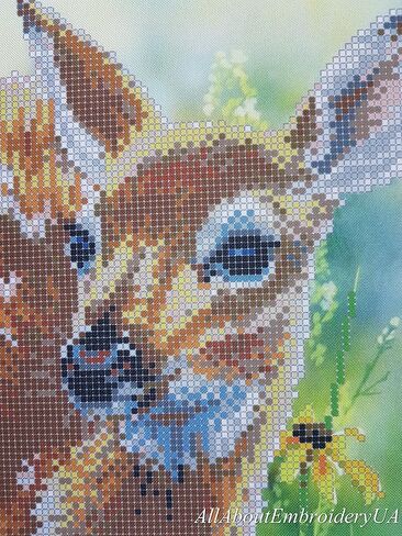 مجموعة تطريز خرز بامبي، غزال نيدل بوينت بيبي تزلف، غرز متقاطعة غزال، نمط تطريز بامبي، ديكور حضانة ظبي، مخلوق الغابة in Kuwait