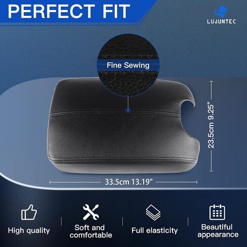LUJUNTEC Center Console Armrest Latch Lid with Skin Cover fits 2008-2012 For Honda For Accord Model Lid Armrest Beige in Saudi Arabia
