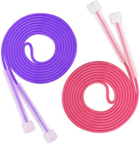 Jump Rope For Kids,Jump Rope Kids,Adjustable Soft Skipping Rope,Toddler Jump Rope With PVC Handles And Back CoverFor Kids, Boys,Girls,Women, Men,Exercise Activity,Outdoor Fitness in Saudi Arabia