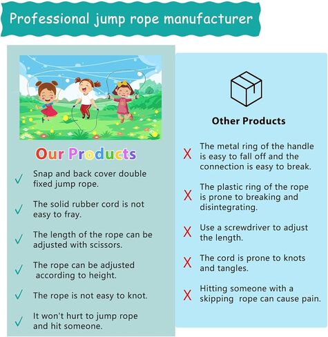 Jump Rope For Kids,Jump Rope Kids,Adjustable Soft Skipping Rope,Toddler Jump Rope With PVC Handles And Back CoverFor Kids, Boys,Girls,Women, Men,Exercise Activity,Outdoor Fitness in Saudi Arabia