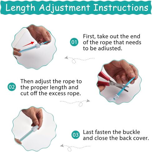 Jump Rope For Kids,Jump Rope Kids,Adjustable Soft Skipping Rope,Toddler Jump Rope With PVC Handles And Back CoverFor Kids, Boys,Girls,Women, Men,Exercise Activity,Outdoor Fitness in Saudi Arabia
