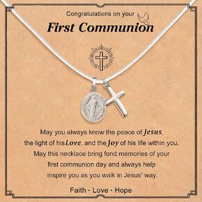 First Communion Gifts For Boys,Baptism Gifts For Boys, Christening Gifts For Boys Necklaces,Christian Religious Gifts Necklaces For Boys