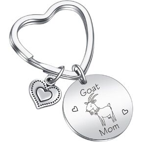 Goat Owner Gift Goat Mother Keychain Goat Whisperer Gift Farm Farmer Gift Crazy Goat Lady Gift Goat Mom Jewelry Farm Keychain Whisperer Keychain Goat Farmer Jewelry Goat Mom Keychain