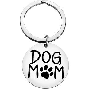 Vadaka Mother’s Day Gift Pet Lover Gifts Funny Pet Owners Gift Keychain for Dog Mom Gift Funny Puppy Mom Gift Keyring Dog Lover Jewelry Veterinarian Keychain Jewelry Animal Rescue Gift Birthday Gift