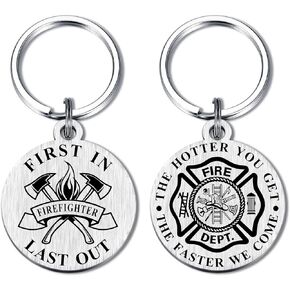 Firefighter Gifts for Men Women, Firefighter Keychain, Fireman Birthday Party Supplies