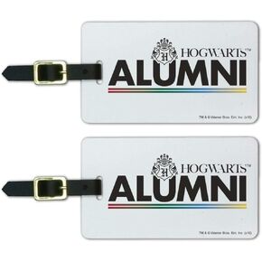 Harry Potter Hogwarts Alumni Luggage ID Tags Suitcase Carry-On Cards - Set of 2