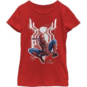 Marvel Girl's Painted Spider T-Shirt
