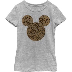 Disney Characters Cheetah Mouse Girl's Heather Crew Tee