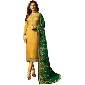 Delisa Designer Wedding Partywear Silk Embroidered Salwar Kameez Indian Dress Ready to Wear Salwar Suit Pakistani LTN