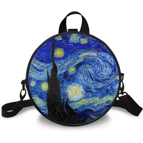 Showudesigns Small Crossbody Bags for Women Round Purse Vintage Shoulder Bag Handbag