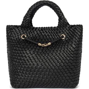 OSOCE Woven Bags for Women, Vegan Leather Tote Bag Large Woven Purse Travel Handbag Woven Crossbody Bag Fashion Shoulder Bag