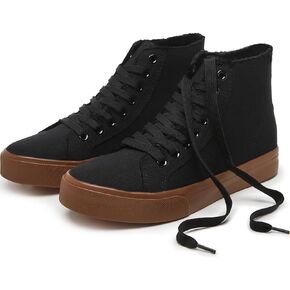 hash bubbie Unisex Canvas High top Sneakers Women's Classic Fashion High Tops Canvas Shoes Casual Tennis Shoes for Men