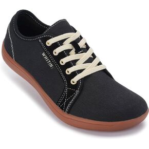 WHITIN Men's Laid-Back Minimalist Barefoot Sneakers | Wide Toe-Box | Zero-Drop Sole