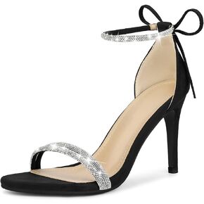 Perphy Rhinestone Ankle Tie Stiletto Heels Sandals for Women in Saudi Arabia