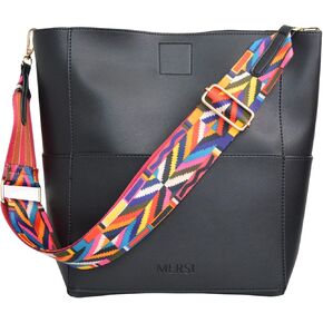 محفظة Demi Bucket - حقيبة دلو من الجلد النباتي مع حقيبة صغيرة قابلة للفصل - حزامان للكتف قابلان للتعديل in Kuwait