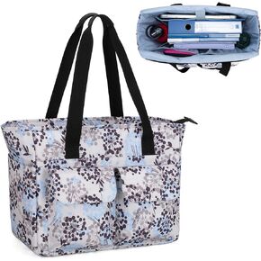 CURMIO Teacher Tote Bag for Women, Large Work Bag with Laptop Compartment for 15.6" Laptop, Dandelion (Bag Only)