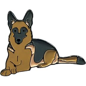 German Shepherd Dog 1.75" Enamel Pin for Dog Lovers
