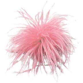 Ostrich Feather Brooch Fashion Brooch Pins Corsage Hair Clip Headwear Hairpin Hairband for Derby Hat Cocktail Party