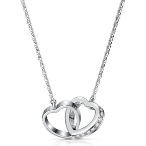 Gacimy Sterling Silver Heart Necklace for Women, Tiny 925 Sterling Silver Choker Chain with Heart Pendant Necklace for Women Girls