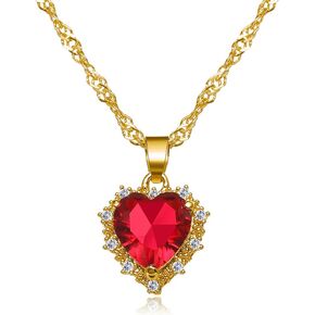 Pink Heart Necklace for Women Little Girls Dainty Cute Y2k Silver Clear Crystal Heart with Arrow Pendant Choker Necklace Aesthetic Jewelry Gifts