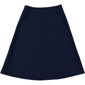 Women’s Baisc A-Line Knee Length Skirt- Elastic Waist Office Skirt