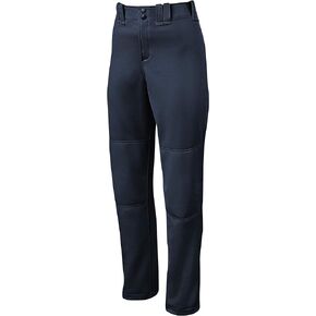 Mizuno Adult Women's Full Length Fastpitch Softball Pants With Hemmed Open Bottom, Charcoal, Small