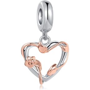 سحر الفراشة والزهرة متوافق مع أساور Pandora Charms