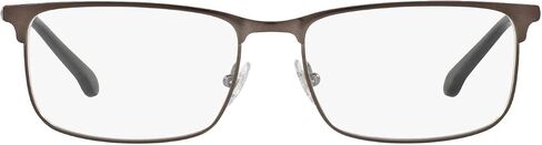 Brooks Brothers Men's BB1046 Rectangular Prescription Eyewear Frames, Gunmetal/Demo Lens, 55 mm in Saudi Arabia