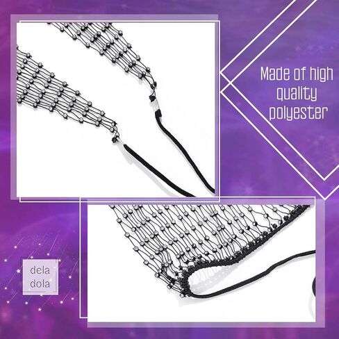 deladola Mesh Rhinestone Bra Set Black Fishnet Crystal See Through Shorts Lingerie Sets Beach Swimsuit for Women in Saudi Arabia