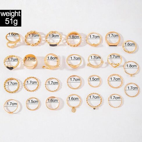 Gold Snake Butterfly Knuckle Rings Set for Teen Girls,Boho Heart Butterfly Snake Stackable Finger Chunky Rings for Women,Adjustable Open Rings Band Jewelry in Saudi Arabia