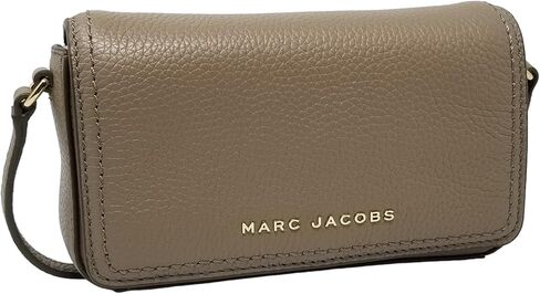 Marc Jacobs H107L01FA21 Groove Greige With Gold Hardware Pebbled Leather Women's Mini Shoulder Bag, Greige (Greige) in Saudi Arabia
