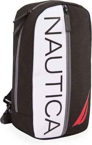 NAUTICA Unisex's Sling Shoulder Bag, Black Blue in Saudi Arabia