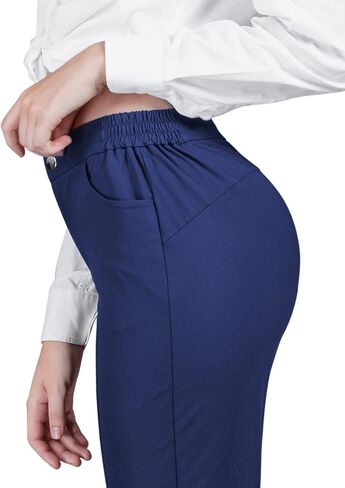 بنطال CLIV للسيدات للعمل كاجوال نحيف للكاحل مع جيوب in Kuwait