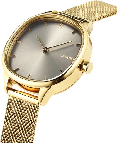 LANZOOM Retro Women's Quartz Watch - Stainless Steel case,Gold Filled, Ideal Gift for Holidays and Special Occasions. in Saudi Arabia