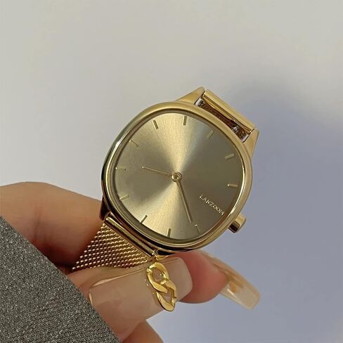 LANZOOM Retro Women's Quartz Watch - Stainless Steel case,Gold Filled, Ideal Gift for Holidays and Special Occasions. in Saudi Arabia