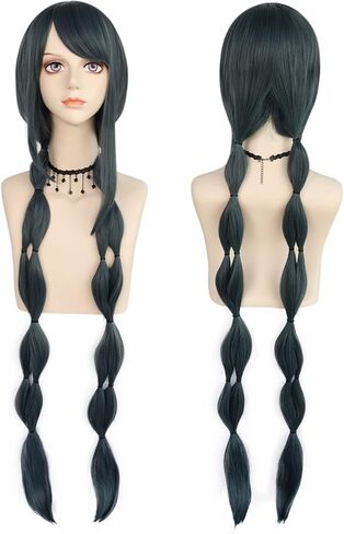 باروكة جونتينج 【+قبعة شعر مستعار رمادية للسيدات بشعر مستعار طويل مع شعر صناعي على شكل ذيل الحصان للألعاب التنكرية والحفلات التنكرية وحفلات عيد الميلاد من جونتينج in Kuwait