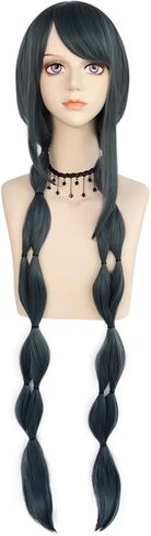 باروكة جونتينج 【+قبعة شعر مستعار رمادية للسيدات بشعر مستعار طويل مع شعر صناعي على شكل ذيل الحصان للألعاب التنكرية والحفلات التنكرية وحفلات عيد الميلاد من جونتينج in Kuwait