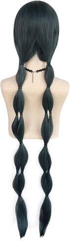 باروكة جونتينج 【+قبعة شعر مستعار رمادية للسيدات بشعر مستعار طويل مع شعر صناعي على شكل ذيل الحصان للألعاب التنكرية والحفلات التنكرية وحفلات عيد الميلاد من جونتينج in Kuwait