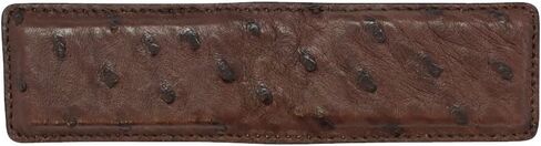 Brown Genuine Ostrich Magnetic Money Clip – American Factory Direct - Strong Shielded Magnets - Money Holder - Money Holder - Made in USA by Real Leather Creations FBA506 in Kuwait