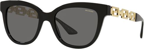 Versace Woman Sunglasses Black Frame, Dark Grey Lenses, 54MM in Saudi Arabia