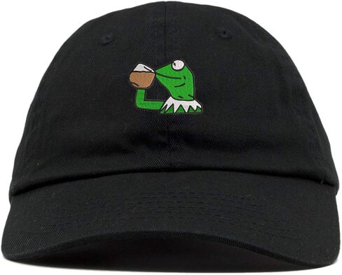 ملابس ذات مستوى عالٍ من Kermit Not My Business، قبعة بيسبول مطرزة ذات تصميم منخفض، تاج ناعم للجنسين in Kuwait