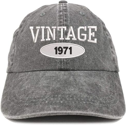 ملابس عالية المستوى عتيقة 1971 51st عيد ميلاد مطرزة ذات مظهر منخفض غير منظم صبغة مصبوغة للجنسين قبعة بيسبول للأب in Kuwait