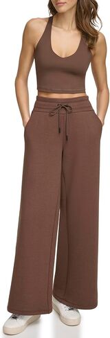 DKNY Women's Performance Full Length Ottoman Knit Wide Leg in Saudi Arabia