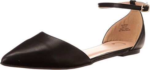 Journee Collection Womens Reba Closed Toe Ankle Strap Slide, Black, Size 9.0 in Saudi Arabia